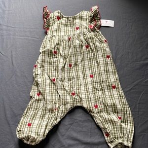 Pink chicken 12-18 months jumpsuit
